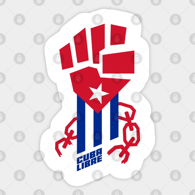 CUBA LIBRE (text) Sticker by LuksTEES